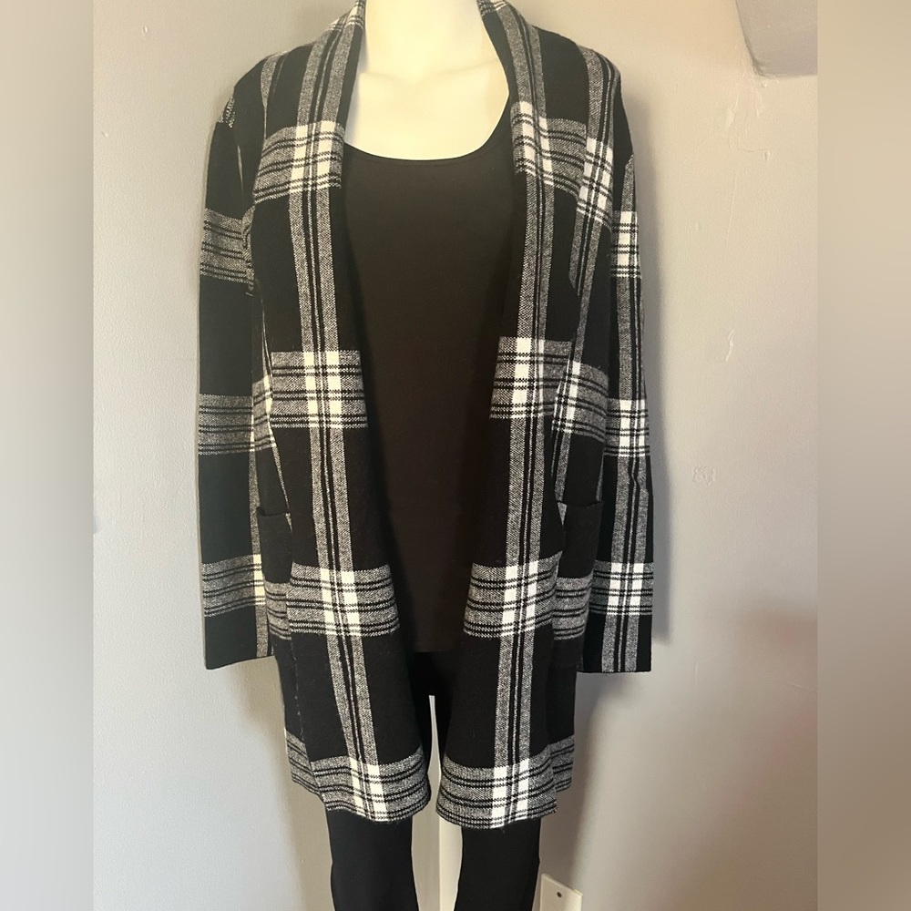 Max Studio open cardigan